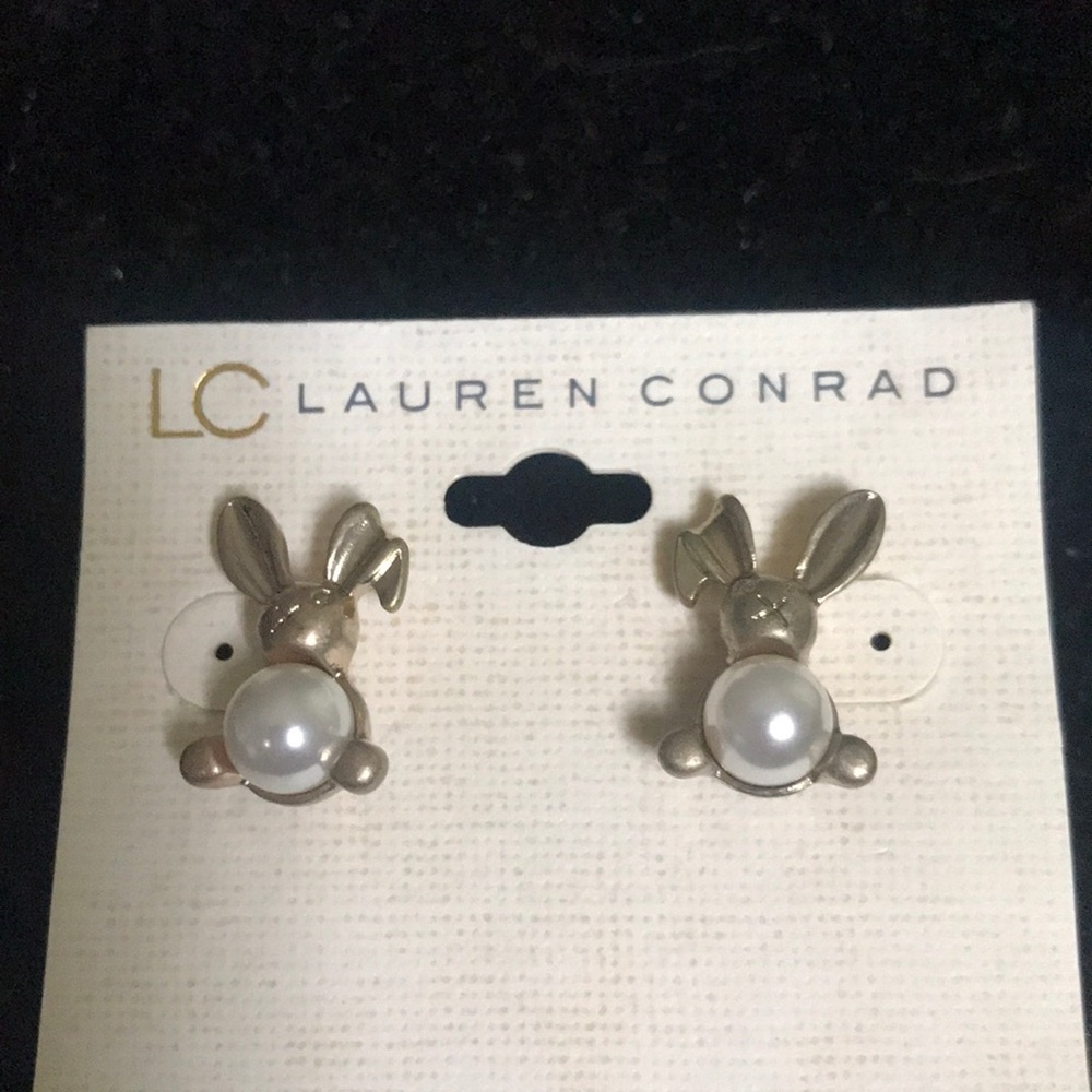 Lc Lauren Conrad Bunny Rabbit Stud Earrings 🐇🐰🐇